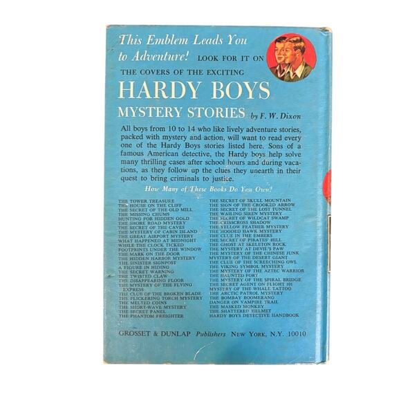 VTG 1971 Hardy Boys #33 Yellow Feather Mystery Book by Franklin W. Dixon, HC - Picture 2 of 5